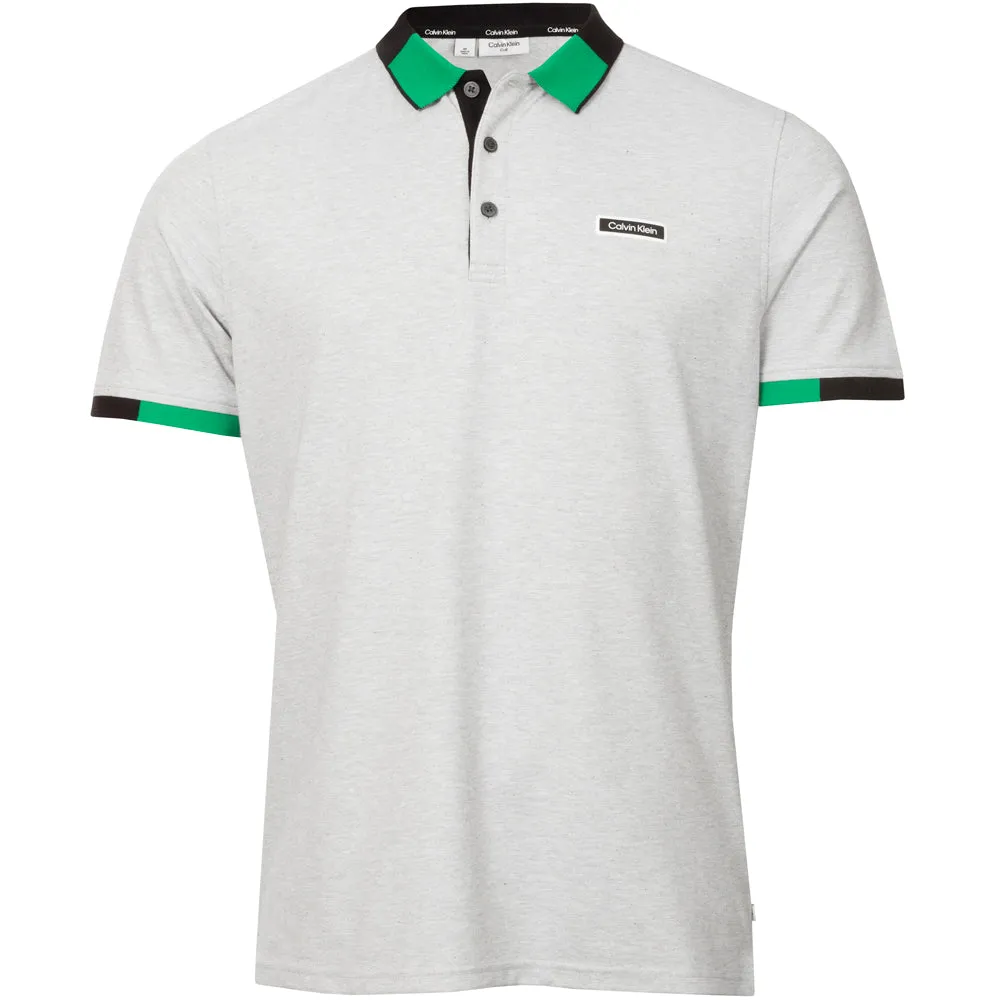 Calvin Klein Madison Polo Shirt - Silver Marl Bring the Heat Spring Sale