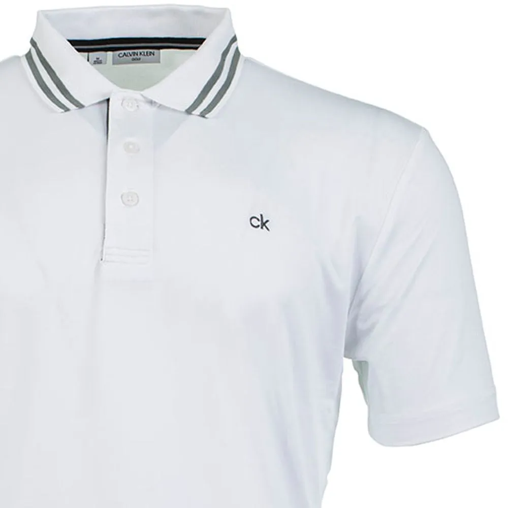 Redefine Classic Sweetest Day Sale Calvin Klein Madison Tech Polo Shirt - White
