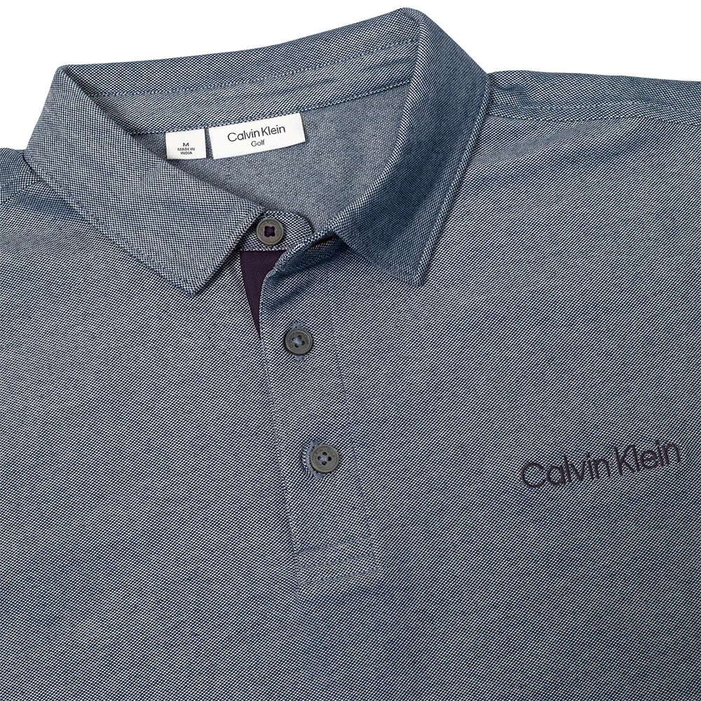 Command Attention New Year's Eve Sale Calvin Klein Medina Long Sleeve Polo Shirt - Engine Marl