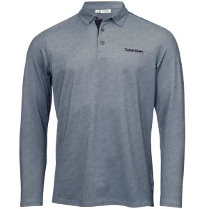 Calvin Klein Medina Long Sleeve Polo Shirt - Engine Marl Gear Up and Go Made to Move