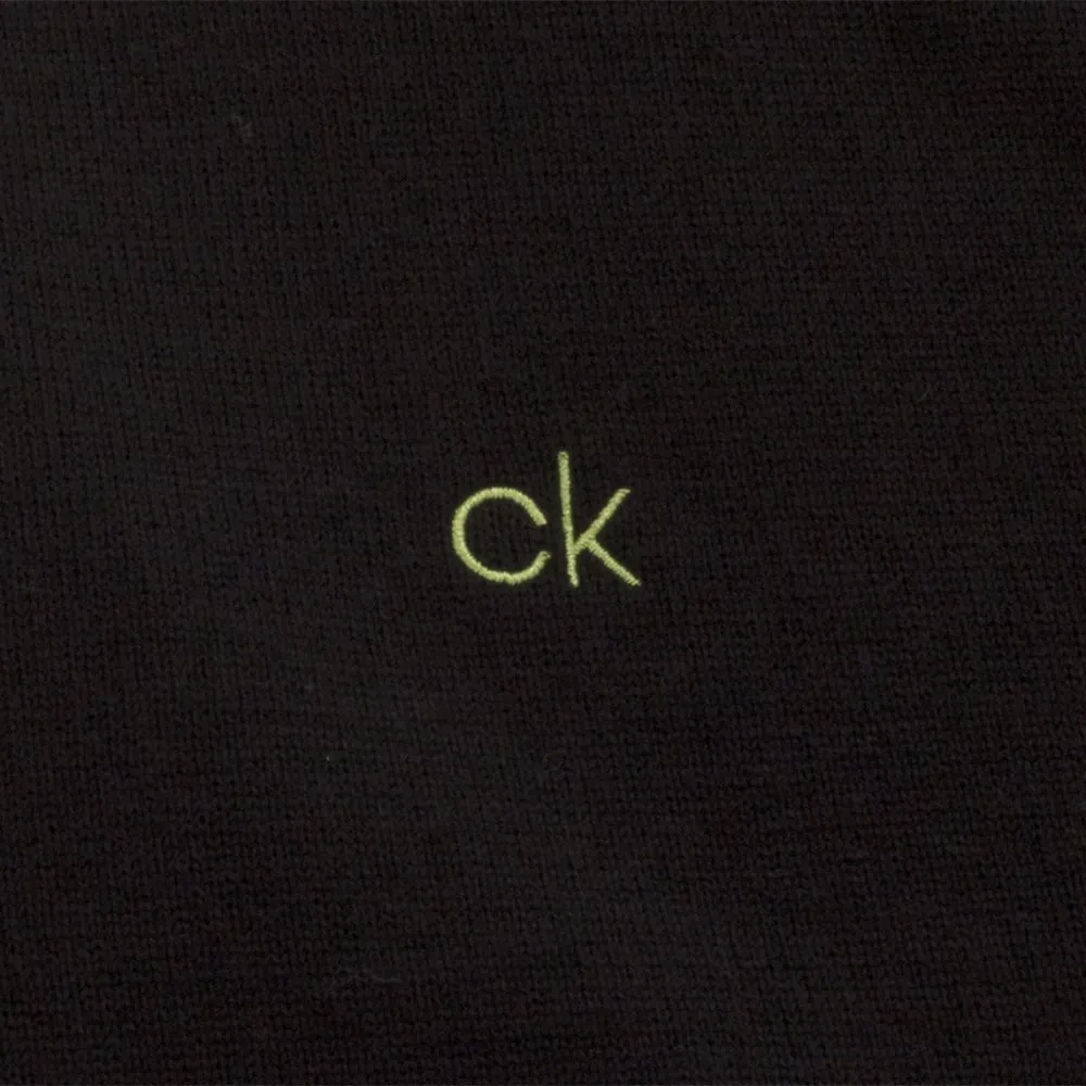Calvin Klein Monaco Sweater - Black/Lime Black Friday Sale New Year's Eve Sale