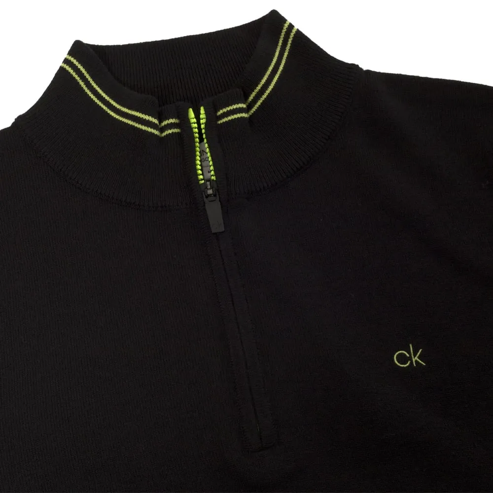 Calvin Klein Monaco Sweater - Black/Lime Built to Perform