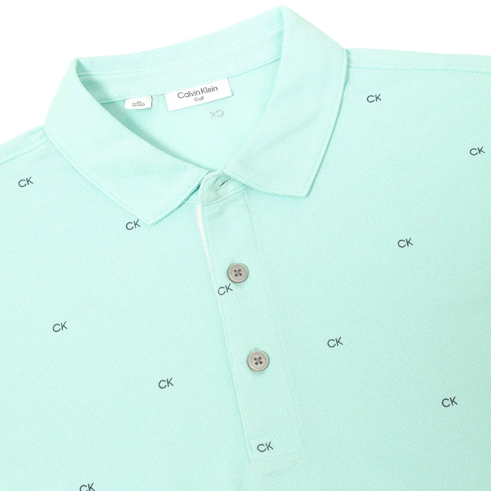 Calvin Klein Monogram Polo Shirt - Aqua Style Meets Power