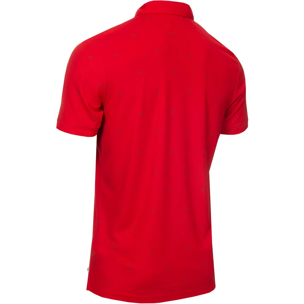 Calvin Klein Monogram Polo Shirt - Red Made to Turn Heads
