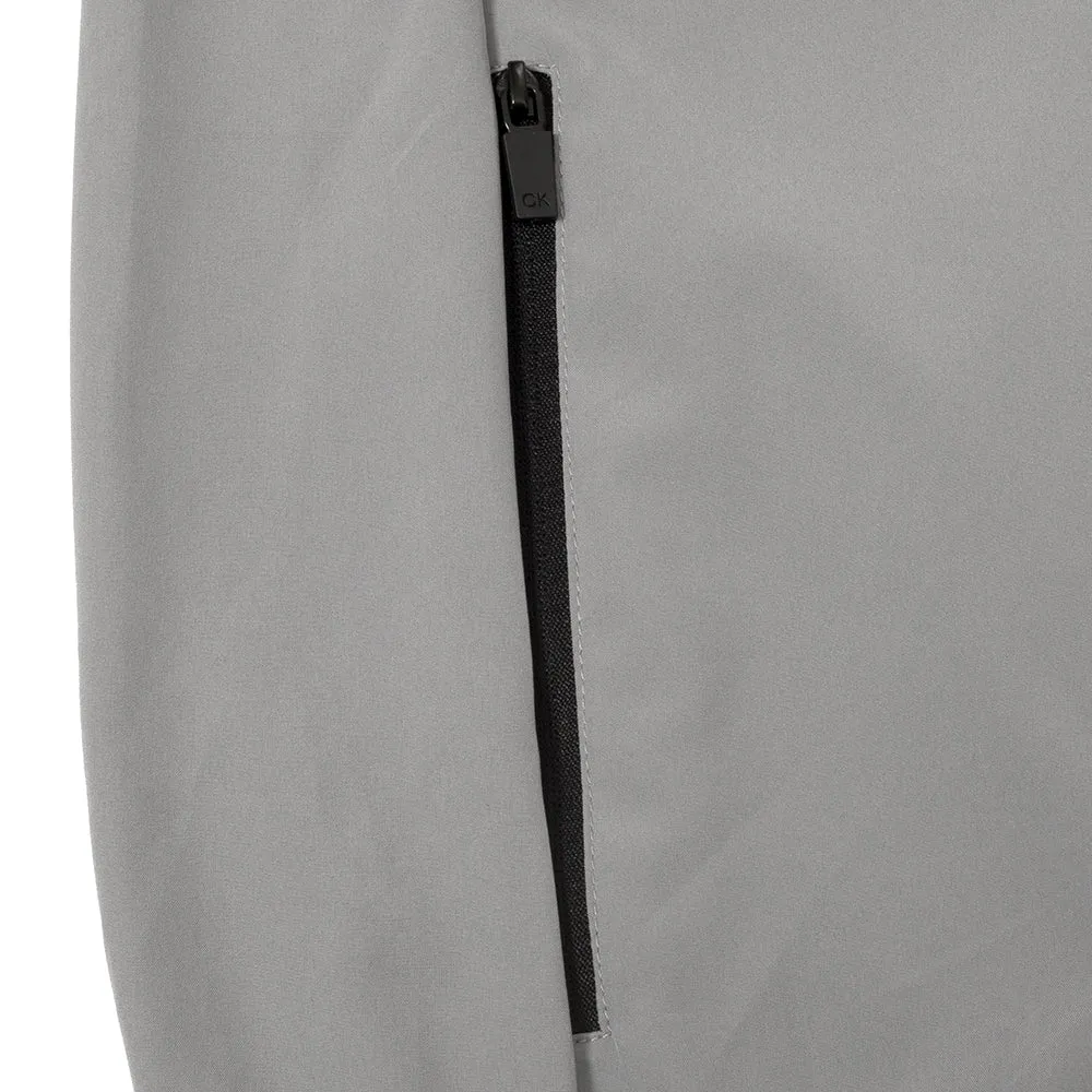 Memorial Day Sale Calvin Klein Motion Full Zip Windbreaker Jacket - Silver