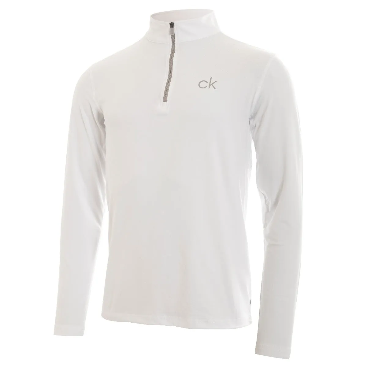 Walk with Power Calvin Klein Newport 1/2 Zip Pullover - White