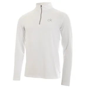 Walk with Power Calvin Klein Newport 1/2 Zip Pullover - White