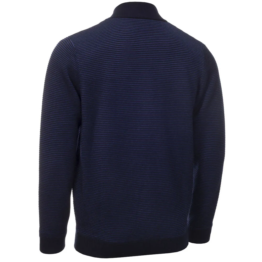 Calvin Klein Ottoman Full Zip Lined Sweater - Navy Budget Friendly Engineered for Speed