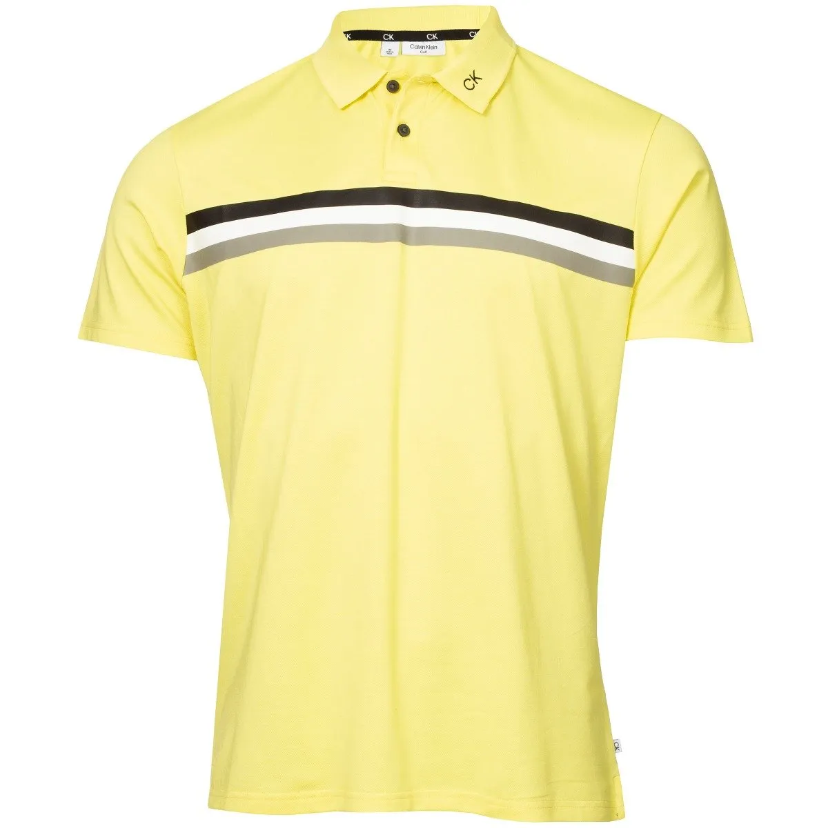 Calvin Klein Parker Polo Shirt - Acid Yellow Empower Your Journey Stay in Motion