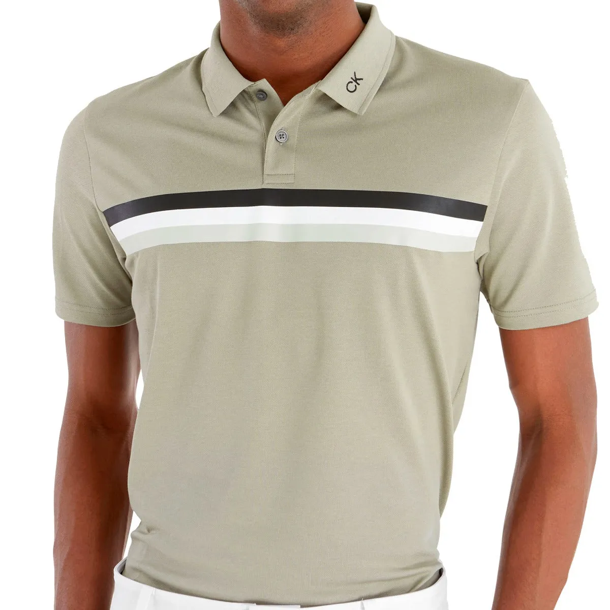 Calvin Klein Parker Polo Shirt - Cameo Green Walk Tall New Year's Eve Sale