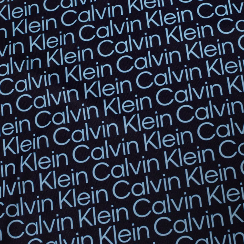 Christmas Eve Sale Calvin Klein Print Polo Shirt - Evening Blue/Blue