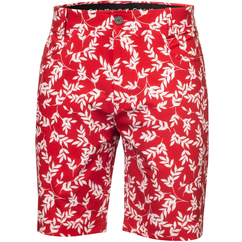 Gear Up and Go Calvin Klein Printed Genius Shorts - Red/White