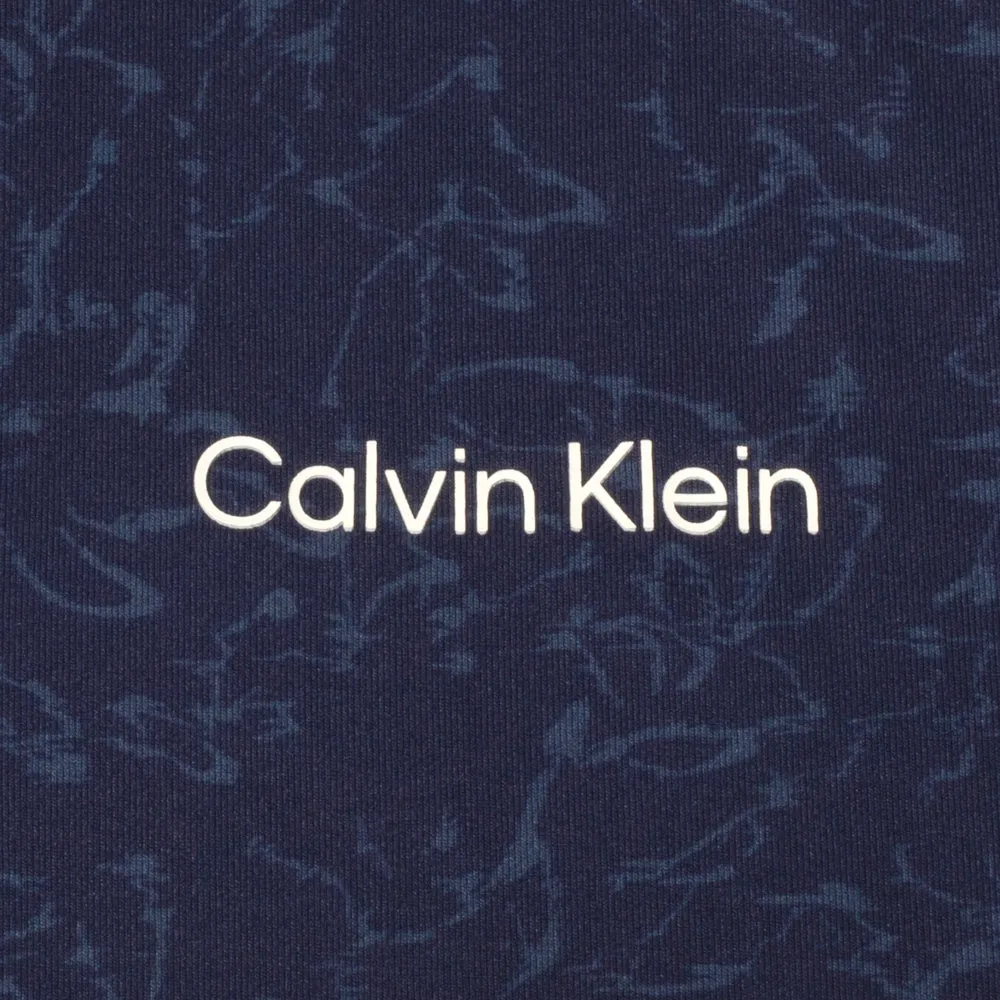 Rise Every Time Calvin Klein Printed Newport Half Zip Pullover - Navy