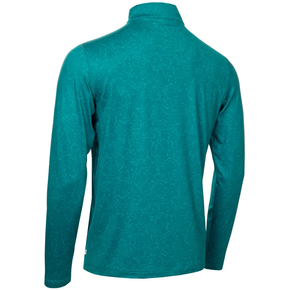 Calvin Klein Printed Newport Half Zip Pullover - Sea Green Thanksgiving Day Sale