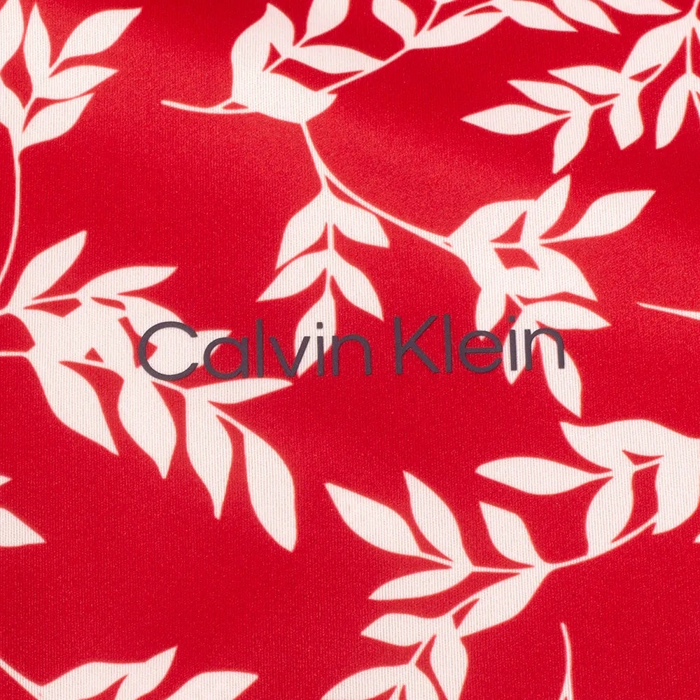 Calvin Klein Printed Windbreaker Jacket - Red/White Keep Going Strong Break Boundaries