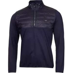 Calvin Klein Rangewood 1/2 Zip Hybrid Pullover - Evening Blue Performance Unleashed Born to Stand Out