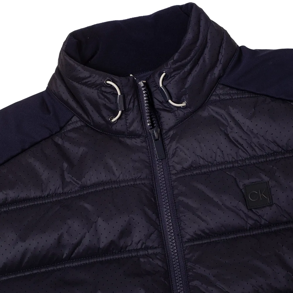Calvin Klein Rangewood Full Zip Hybrid Jacket - Evening Blue Built to Move You