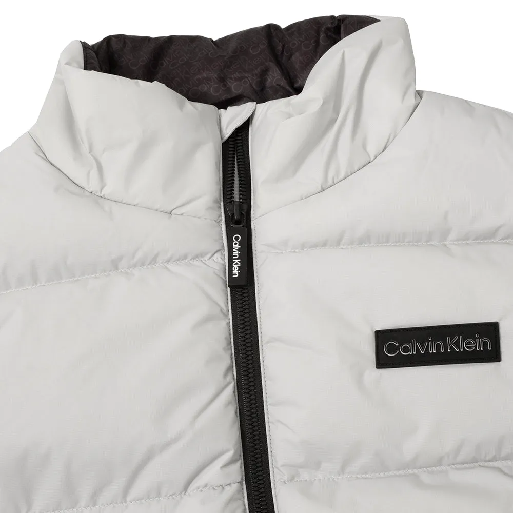 Halloween Sale Calvin Klein Rivington Padded Gilet - Silver