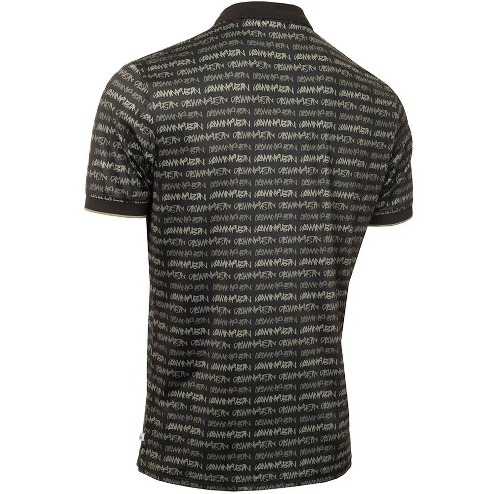 Calvin Klein Signature Polo Shirt - Black/Cameo Green Never Just Walk Christmas Day Sale