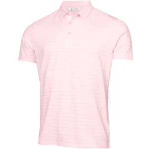 Calvin Klein Silverstone Polo Shirt - Pink/White Fearlessly You