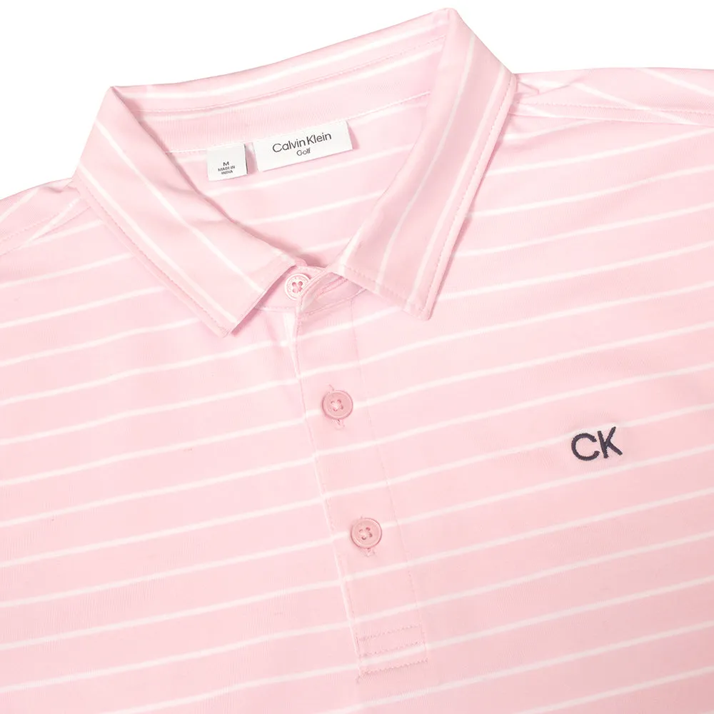 Calvin Klein Silverstone Polo Shirt - Pink/White New Year's Eve Sale Walk with Power