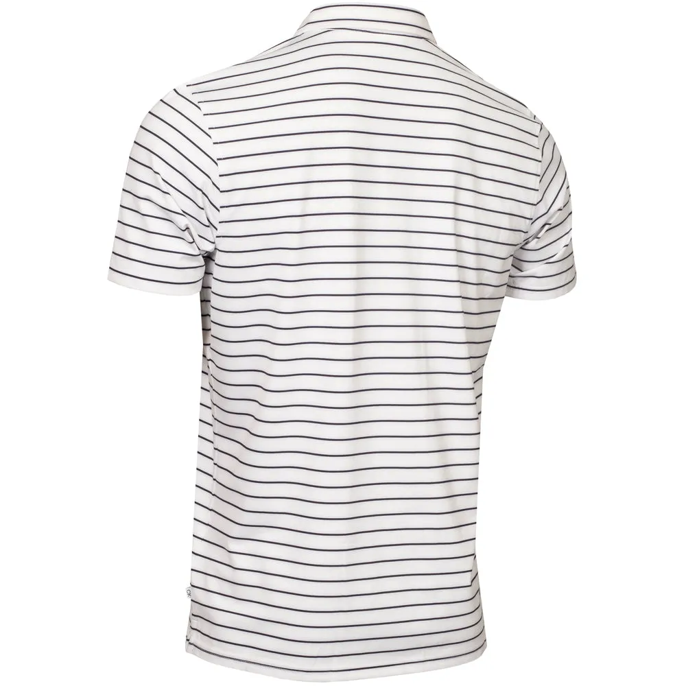 Power Every Step Walk with Power Calvin Klein Silverstone Polo Shirt - White/Evening Blue