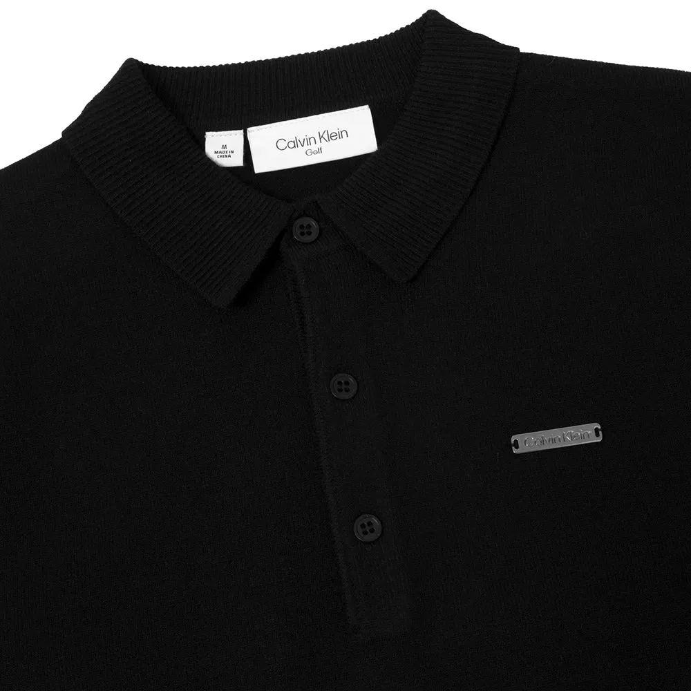 Calvin Klein Stanton Polo Sweater - Black Steal