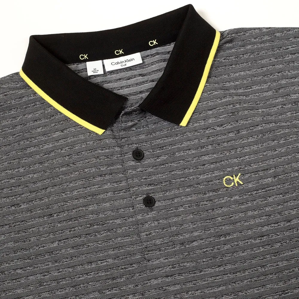 Built to Move You Calvin Klein Sudbury Polo Shirt - Black Marl