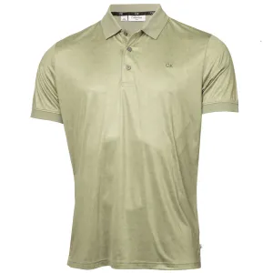 Be Unstoppable Walk with Power Calvin Klein Tie Dye Print Polo Shirt - Cameo Green