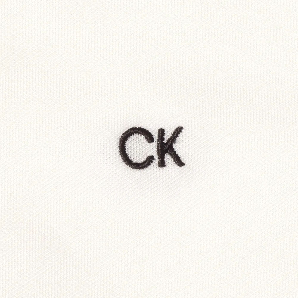 Walk Tall Calvin Klein Uni Polo Shirt - White