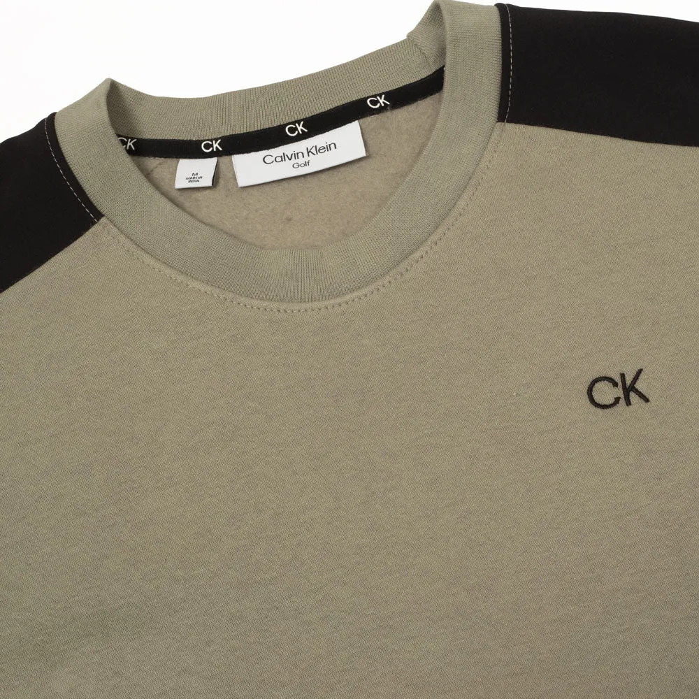 Easter Sale Own Every Step Calvin Klein Walker Crew Neck Sweater - Cameo Green