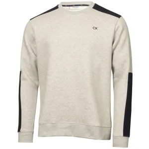 Calvin Klein Walker Crew Neck Sweater - Pale Silver Marl Keep Going Strong Built to Perform