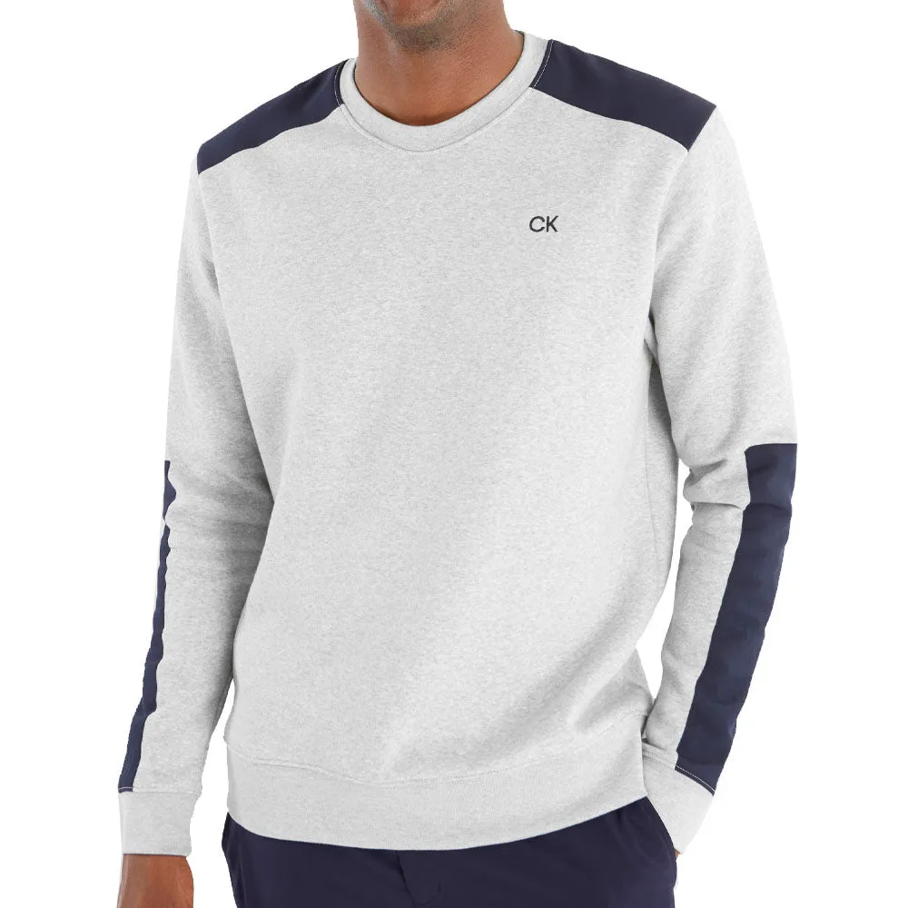 Move Like You Mean It Gear Up and Go Calvin Klein Walker Crew Neck Sweater - Pale Silver Marl
