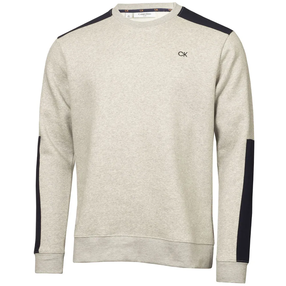 Calvin Klein Walker Crew Neck Sweater - Pale Silver Marl Keep Going Strong Built to Perform