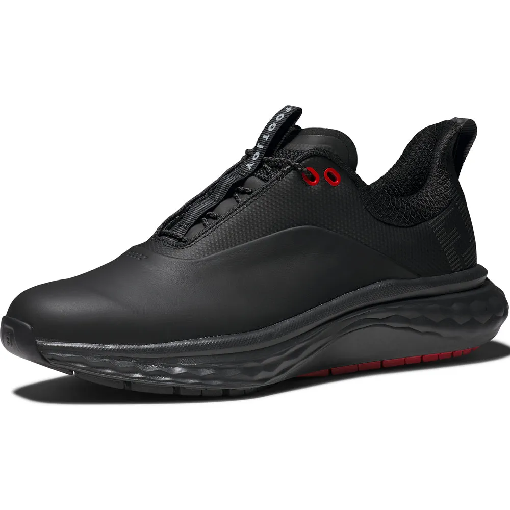 Built for the Bold Footjoy Quantum Spikeless Shoes - Black/Grey/Red