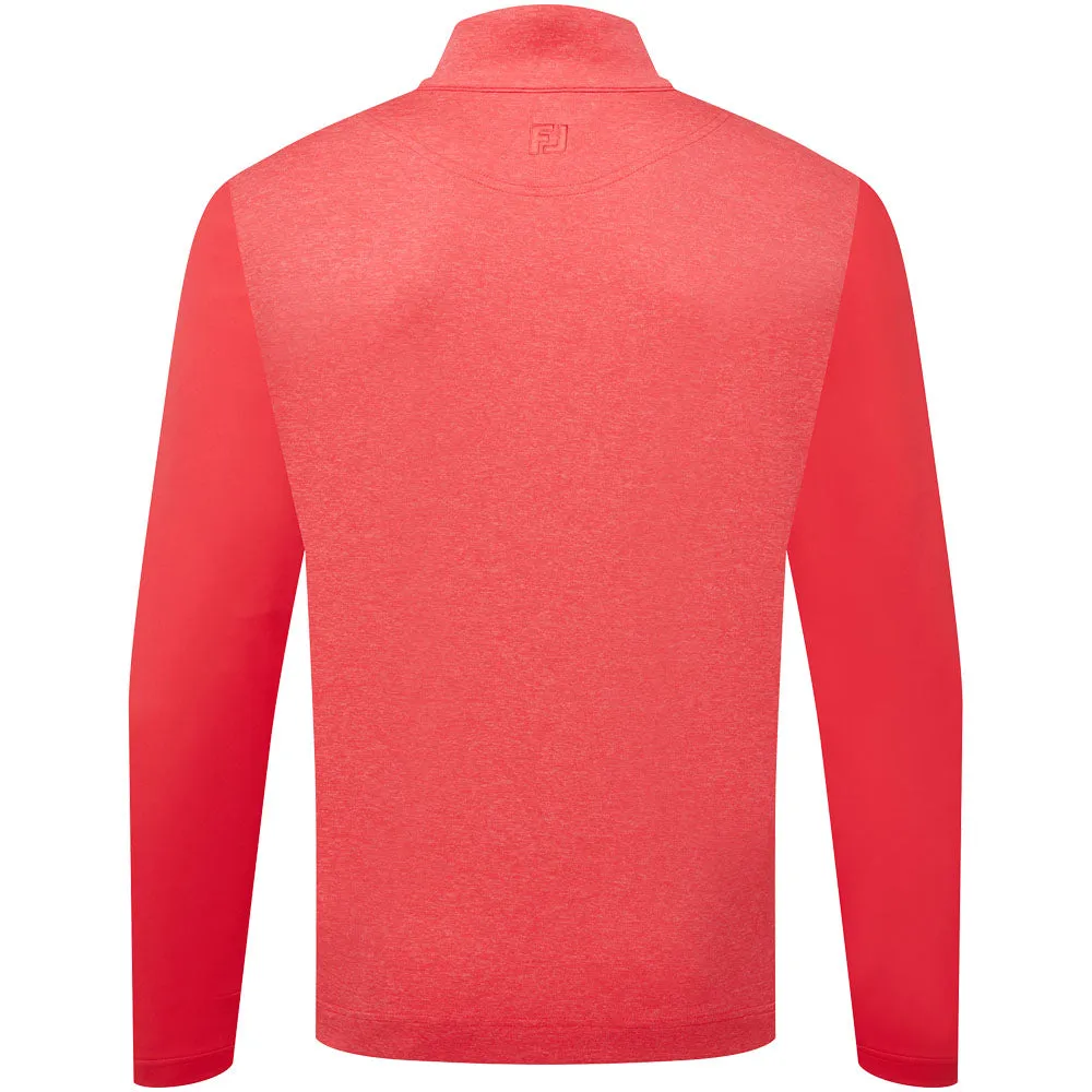 Walk Loud Unapologetically You Footjoy Tonal Heather Chill-Out Pullover - Hibiscus