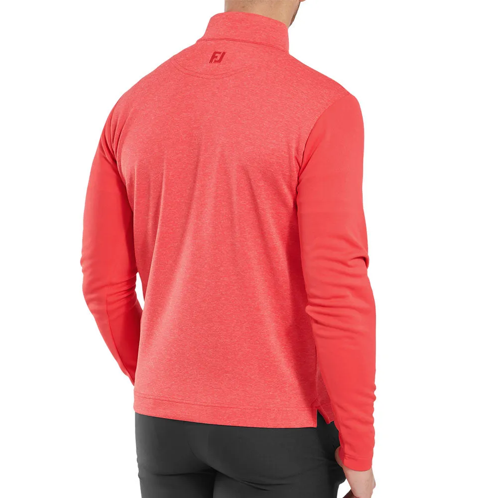Footjoy Tonal Heather Chill-Out Pullover - Hibiscus Lead with Style
