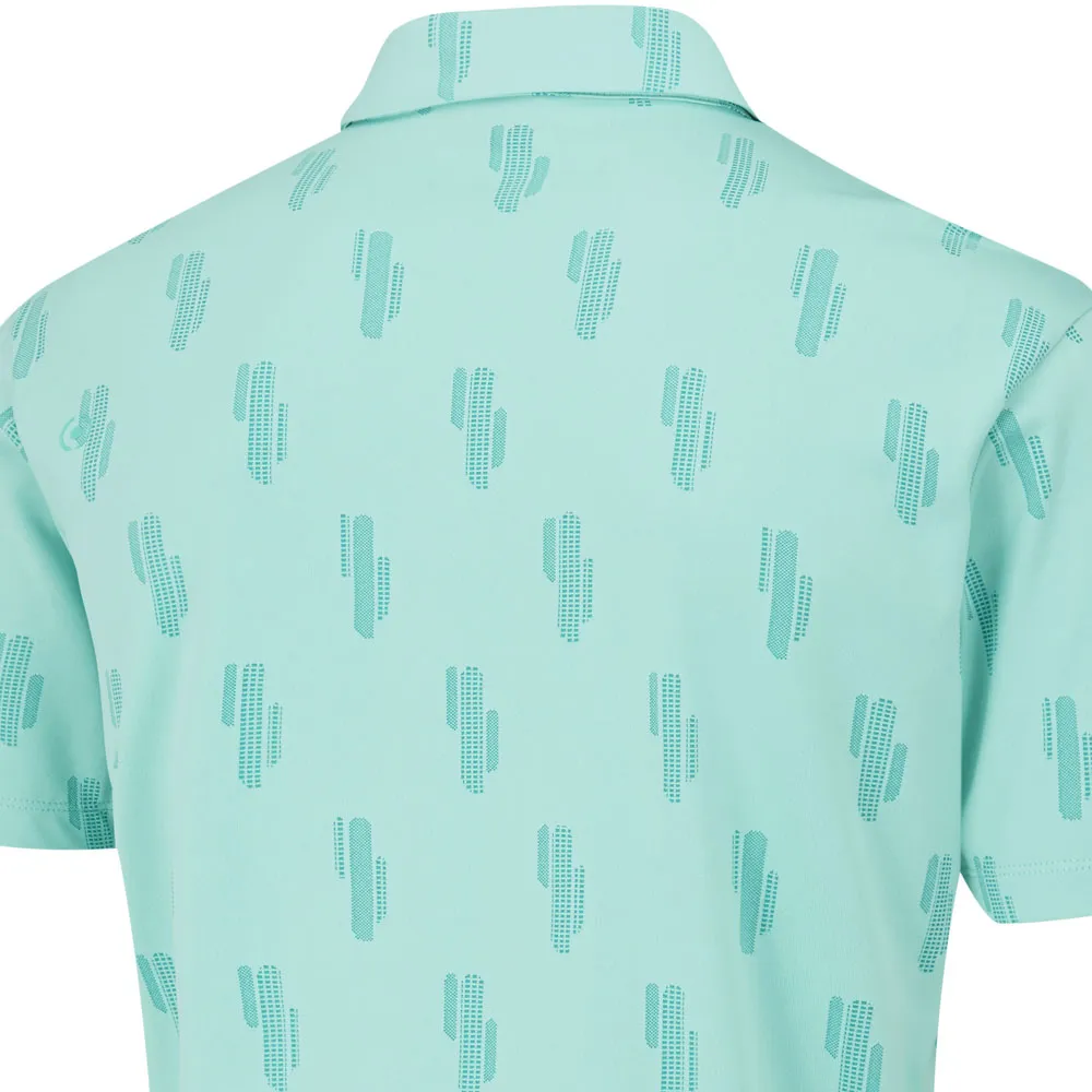 Ping Arizona Cactus Polo Shirt - Aruba Blue Multi Back To School Sale