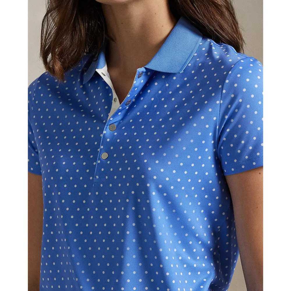 Rlx Ralph Lauren Women'S Printed Airflow Polo Shirt - Summer Blue/Rl Polka Dot Autumn Sale Stay in Motion