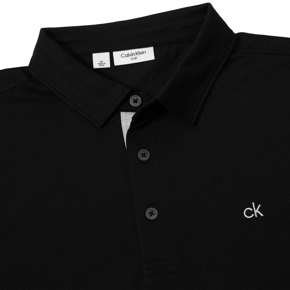 Calvin Klein Bayard Long Sleeve Polo Shirt - Black Unleash Your Power