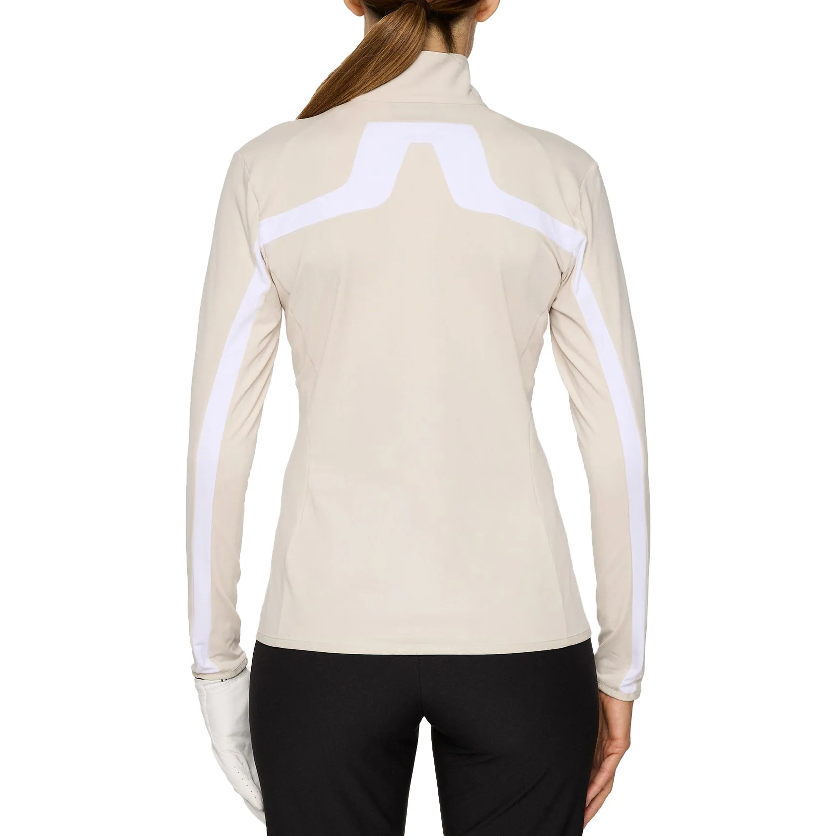 J.Lindeberg Women'S Seasonal Janice Golf Mid Layer - Moonbeam Own Every Step