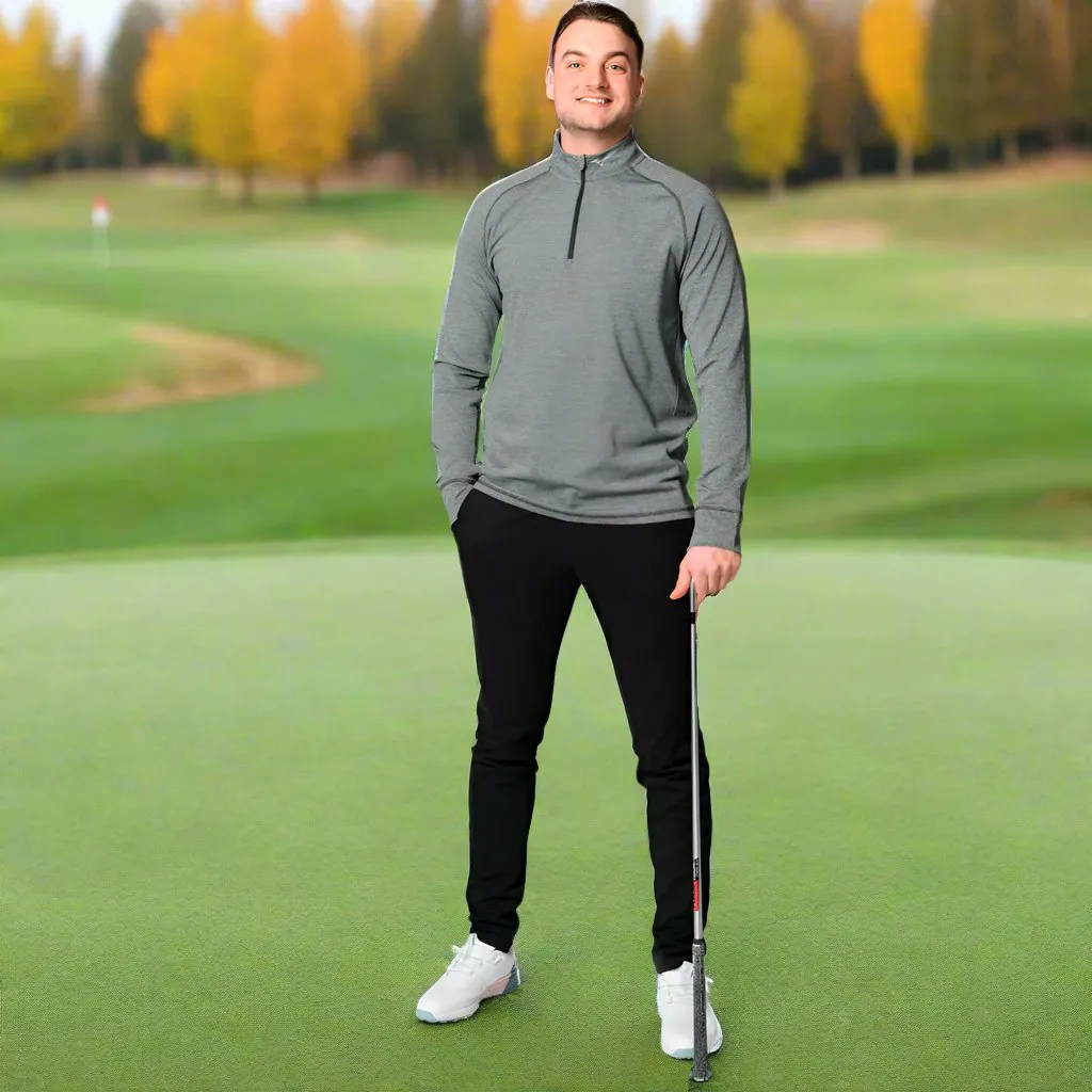 Step Out Boldly Biggest Sale of the Year Mizuno Melange 1/4 Zip Pullover - Black