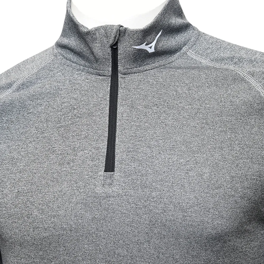 Mizuno Melange 1/4 Zip Pullover - Black Born to Stand Out Christmas Day Sale