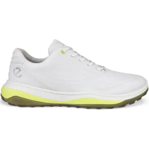 Fuel Your Fire Ecco Golf Lt1 Spikeless Waterproof Shoes - White/Yellow