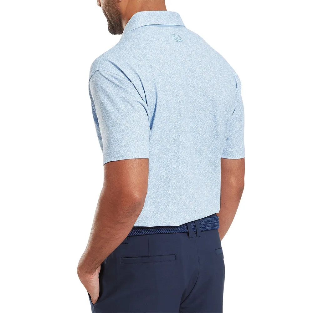 Flash Sale Designed to Dominate Footjoy Speckle Print Pique Polo Shirt - Blue Jay/White