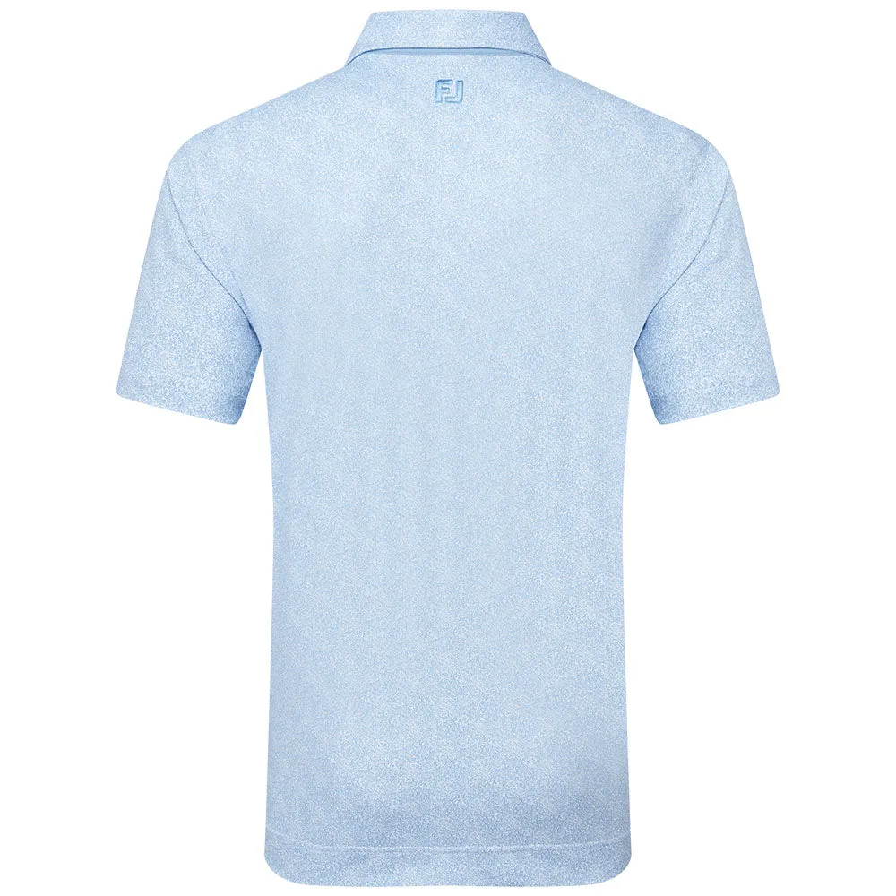 Never Just Walk All Saints' Day Sale Footjoy Speckle Print Pique Polo Shirt - Blue Jay/White