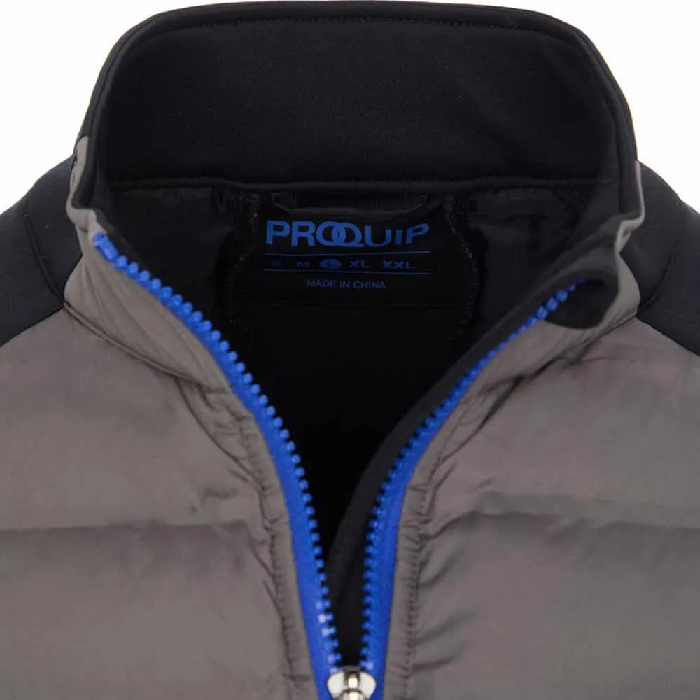 Proquip Helm Quilt Jacket - Black/Grey Back To School Sale Big Savings