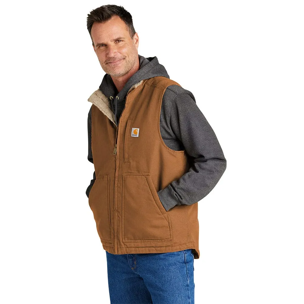 Unleash Your Power Carhartt - Men'S Loose Fit Sherpa-Lined Mock Neck Vest