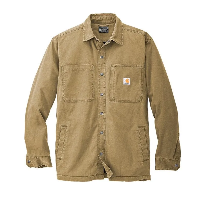 Carhartt - Men'S Rugged Flex Relaxed Fit Fleece-Lined Shirt Jac Labor Day Sale
