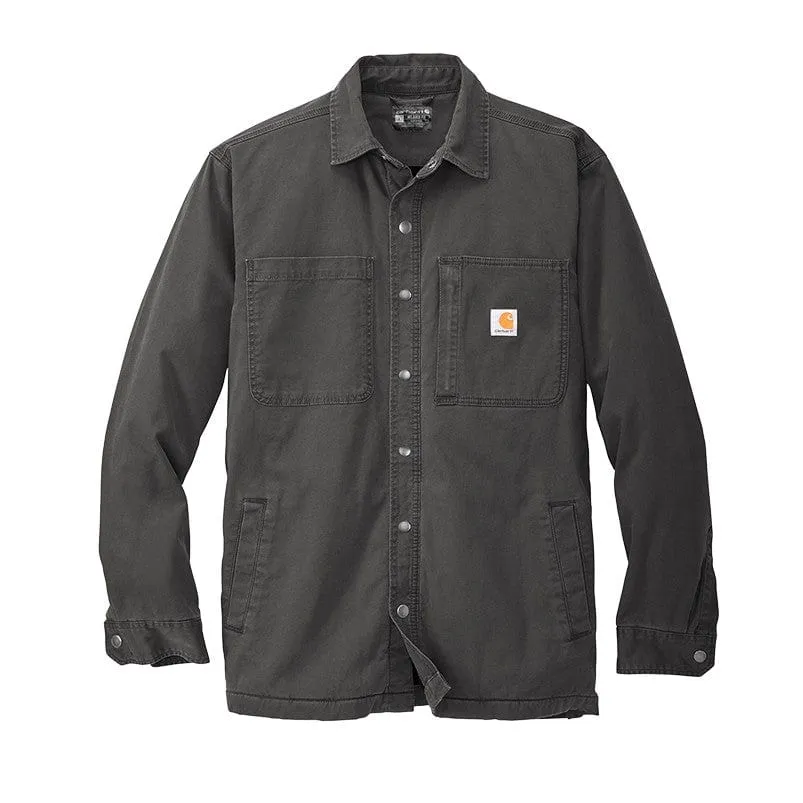 Carhartt - Men'S Rugged Flex Relaxed Fit Fleece-Lined Shirt Jac Great Value Memorial Day Sale